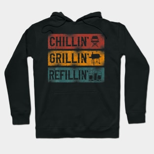 BBQ Smoker Chillin Grillin Refillin Hoodie